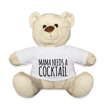Mama needs a Cocktail 4 - Teddy - Weiß - Vorne