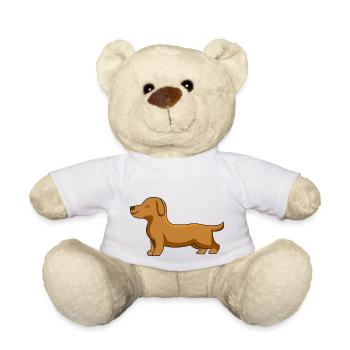 Hund Dackel - Teddy - Weiß - Vorne