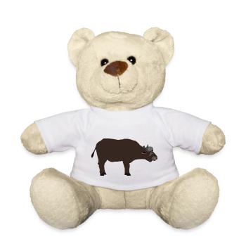 Buffles d'eau boeuf cornes de buffle - Nounours - blanc - Devant