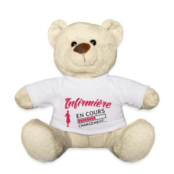 Infirmière en cours Future infirmière - Nounours - blanc - Devant