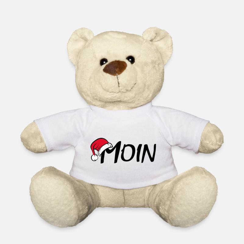 xmas moin Weihnachten Symbol Logo icon hat - Teddy - Weiß