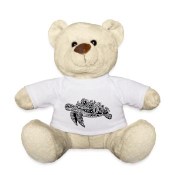 Schildkröte - Vector Style - Teddy - Weiß - Vorne