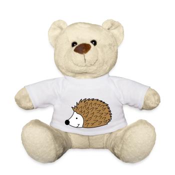 hedgehog 02 - Teddy Bear - white - Front