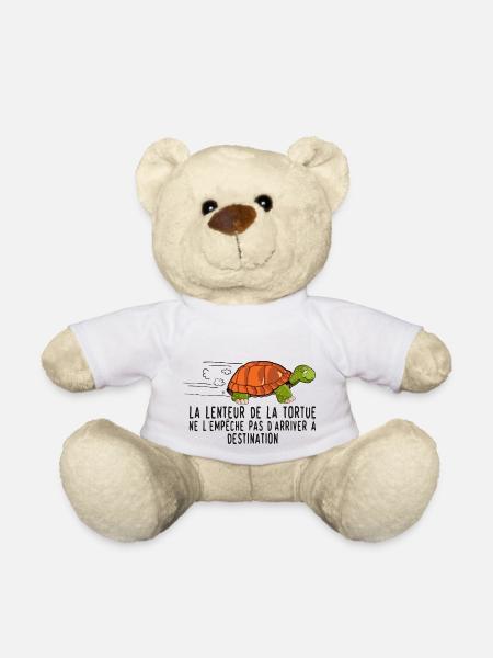 lenteur tortue empeche arriver destination citatio - Nounours - blanc