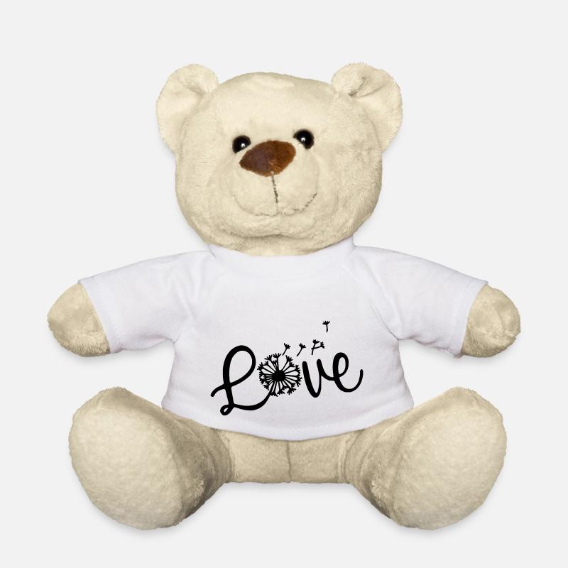 Liebe Löwenzahn - Teddy - Weiß