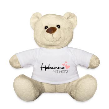 Hebamme mit Herz - Teddy - Weiß - Vorne