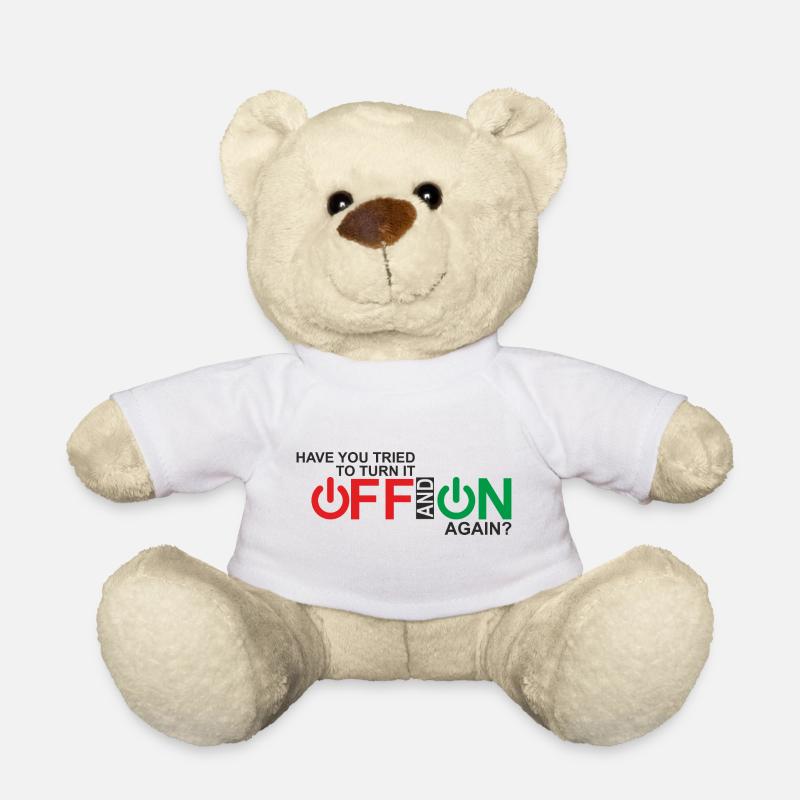 Lebendiges Design der Ein-/Aus-Taste - Teddy - Weiß