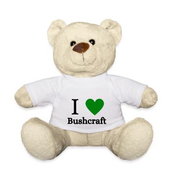 Bushcraft I Love Bushcraft - Teddy - Weiß - Vorne