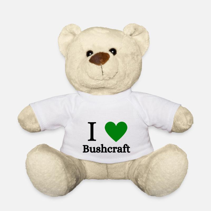 Bushcraft I Love Bushcraft - Teddy Bear - white
