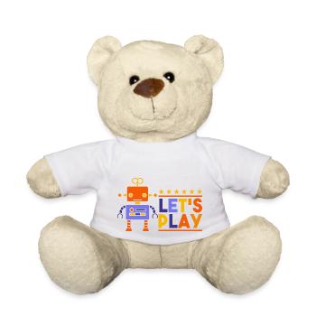 Let's play by The Manzanita's - Teddy Bear - white - Front