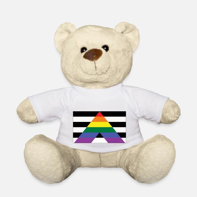LGBT Straight Ally - Teddy Bear - white