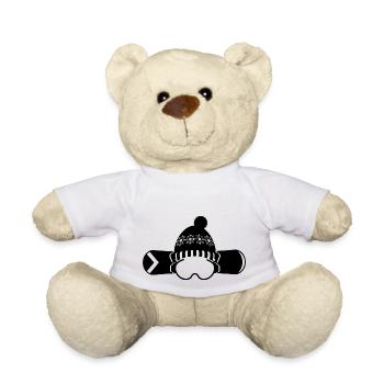 Snowboard Snowboarder - Nounours - blanc - Devant
