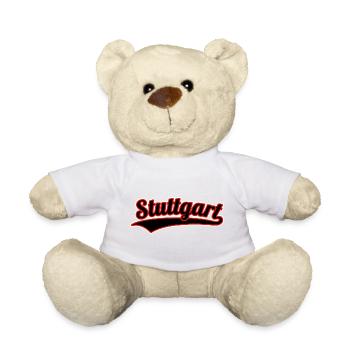 Stuttgart Sport Schriftzug - Teddy - Weiß - Vorne