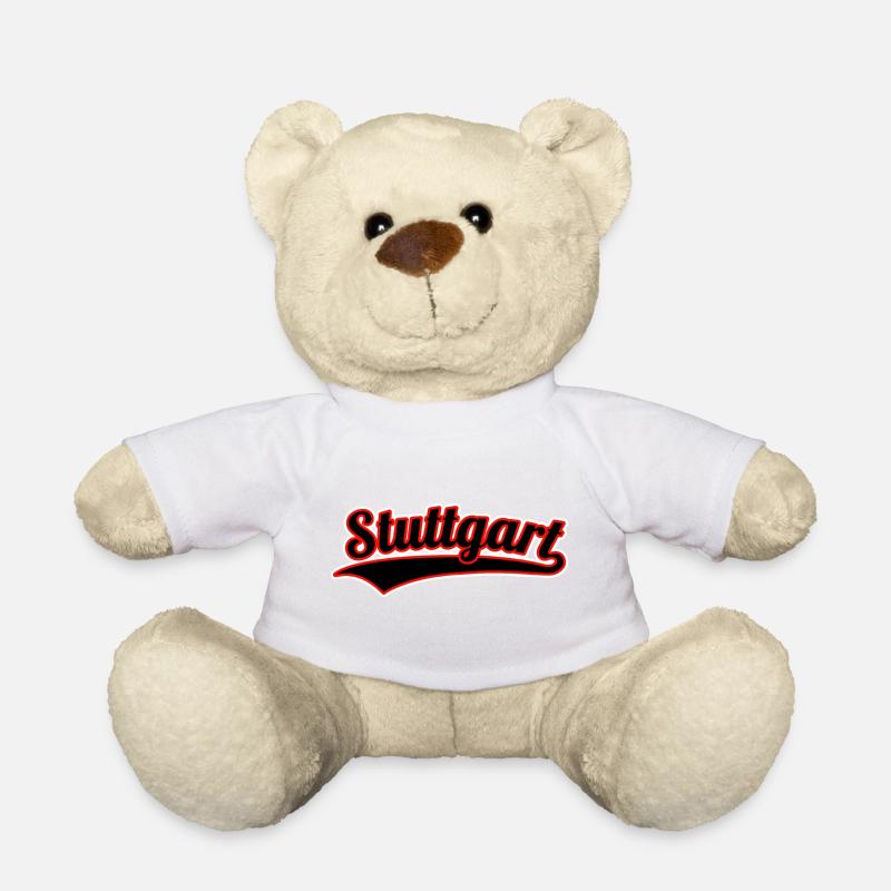 Stuttgart Sport Schriftzug - Teddy - Weiß