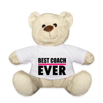 Best coach ever - Teddy Bear - white - Front