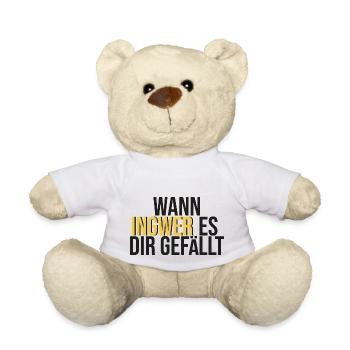 Wann Ingwer es dir gefällt - Teddy - Weiß - Vorne