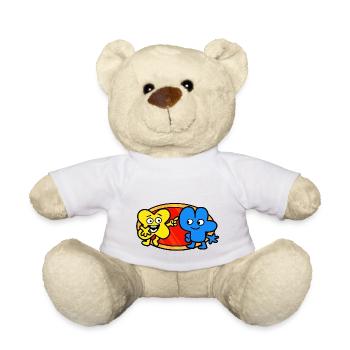 Cute Shaped Characters - Teddy Bear - white - Front