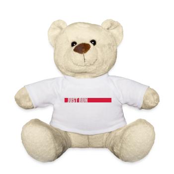 Bar Logo Just Run - Teddy Bear - white - Front