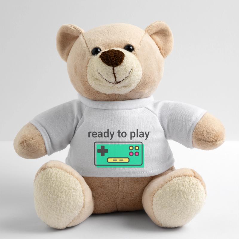 ready to play: retro clean Game Controller schwarz Teddy