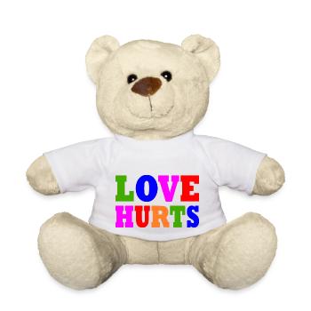 Love hurts - Teddy Bear - white - Front