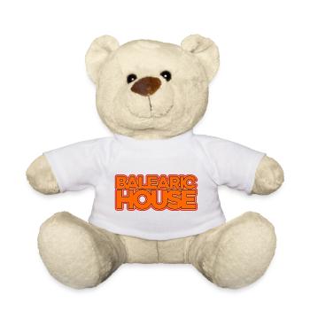 Balearic House Music - Teddy Bear - white - Front