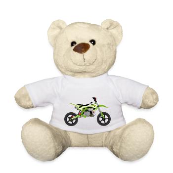 super Moto Grün Weiss - Teddy - Weiß - Vorne