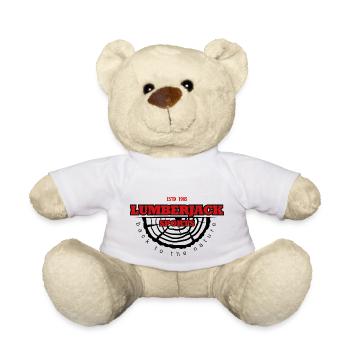 lumberjack sport logo wood - Teddy Bear - white - Front