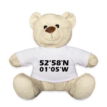 Carlton (Nottinghamshire) Koordinaten - Teddy - Weiß - Vorne
