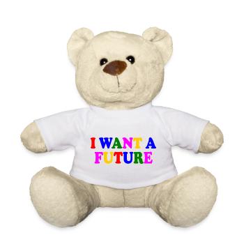 I want a future - Nounours - blanc - Devant