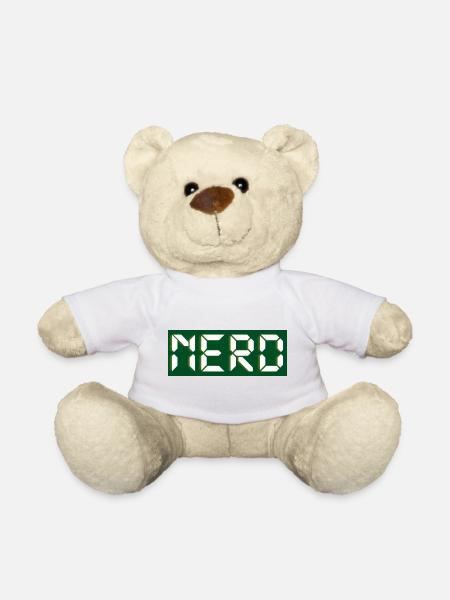 Nerd - Teddy Bear - white