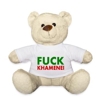 Fuck khamenei Chamenei - iran - Teddy - Weiß - Vorne