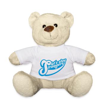 Citation Restons Strangers - Nounours - blanc - Devant