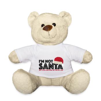 I'm not Santa Claus | Christmas - Teddy Bear - white - Front
