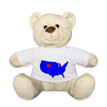 Bundesstaat Wyoming Lage - Teddy - Weiß - Vorne