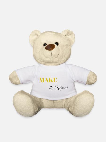 Make it happen - Teddy - Weiß