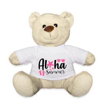 Aloha Summer - Teddy Bear - white - Front