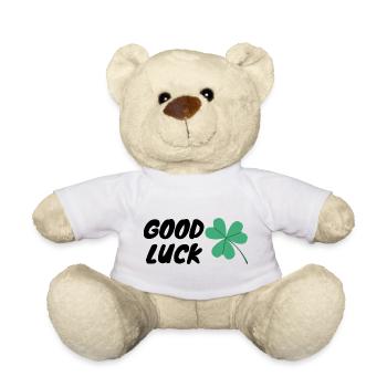 Bonne chance - Nounours - blanc - Devant