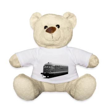Diesel railcar VT 92 Eierkopf Bundesbahn - Teddy Bear - white - Front
