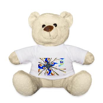 abstract Bitcoin 2 - Teddy - Weiß - Vorne