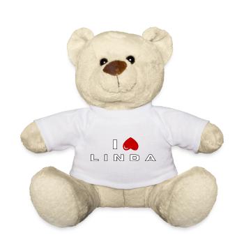 Ich hasse Linda - Teddy - Weiß - Vorne