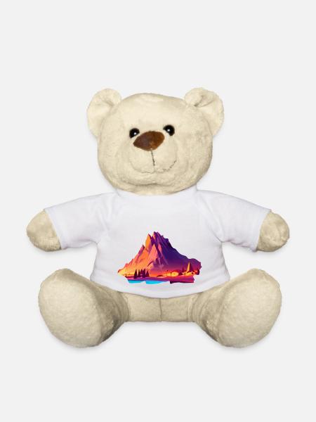 Mountain hikers Mountain hiking Hiking Hiking Hike - Teddy Bear - white