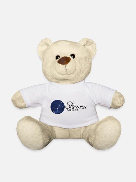 Sternzeichen Skorpion Tierkreiszeichen Astrologie - Teddy - Weiß