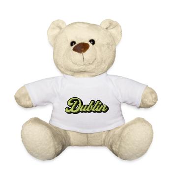Dublin Retro Script in Lime - Teddy - Weiß - Vorne