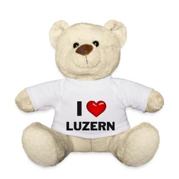 J’aime Lucerne - Nounours - blanc - Devant