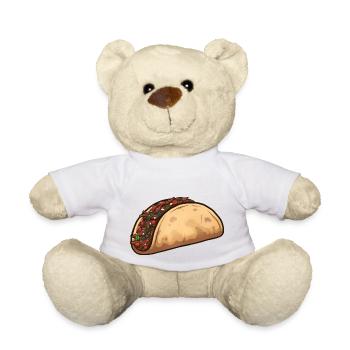 Cartoon Taco - Teddy Bear - white - Front