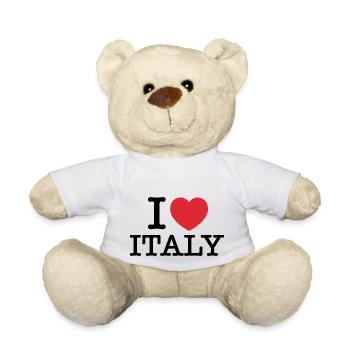 Ich liebe Italien | Ich liebe Italia | I Herz Italien - Teddy - Weiß - Vorne
