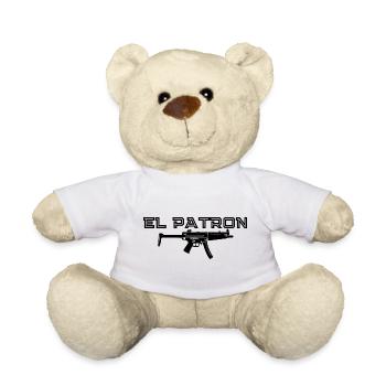 El Patron – Latino Style Print - Teddy Bear - white - Front