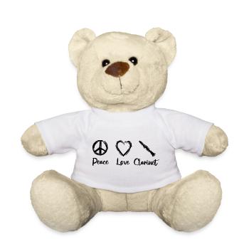 J’adore la clarinette - Nounours - blanc - Devant