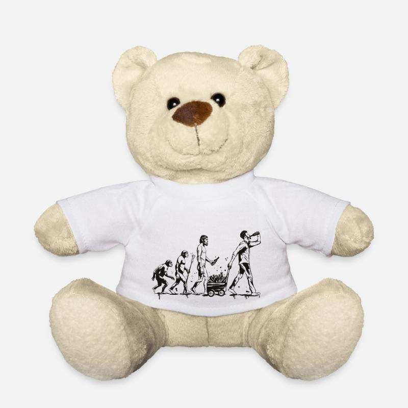 The evolution of beer - Teddy Bear - white