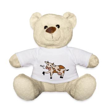 Muh / Buh-Kuh Daumen runter - Teddy - Weiß - Vorne